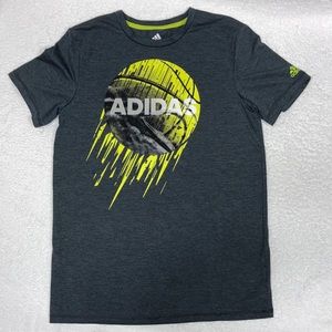Adidas climalite basketball short sleeve tee large 14/16